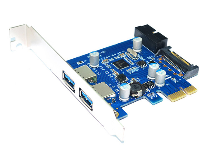 USB 3.0 PCIe Expansion Card External 2 Ports USB3.0 + 2 Internal 19Pin Header 4Pin IDE Power Connector for PCI-E x1 x4 x8 x16