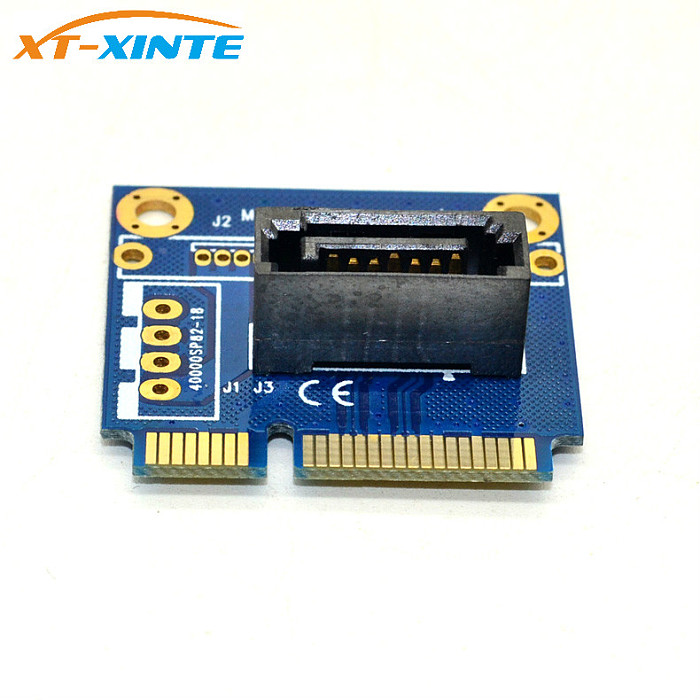 XT-XINTE mSATA to SATA Converter Card Mini SATA to 7Pin PCI-e Extension Adapter board Half-size for 2.5  3.5  HDD SSD Hard Drive