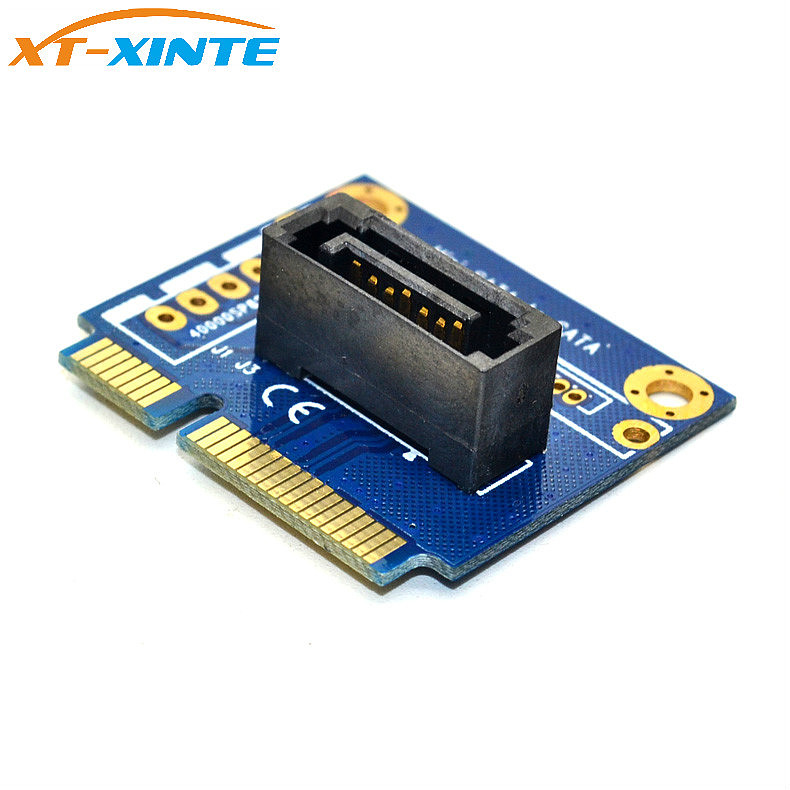 XT-XINTE mSATA to SATA Converter Card Mini SATA to 7Pin PCI-e Extension Adapter board Half-size for 2.5  3.5  HDD SSD Hard Drive