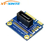XT-XINTE mSATA to SATA Converter Card Mini SATA to 7Pin PCI-e Extension Adapter board Half-size for 2.5  3.5  HDD SSD Hard Drive