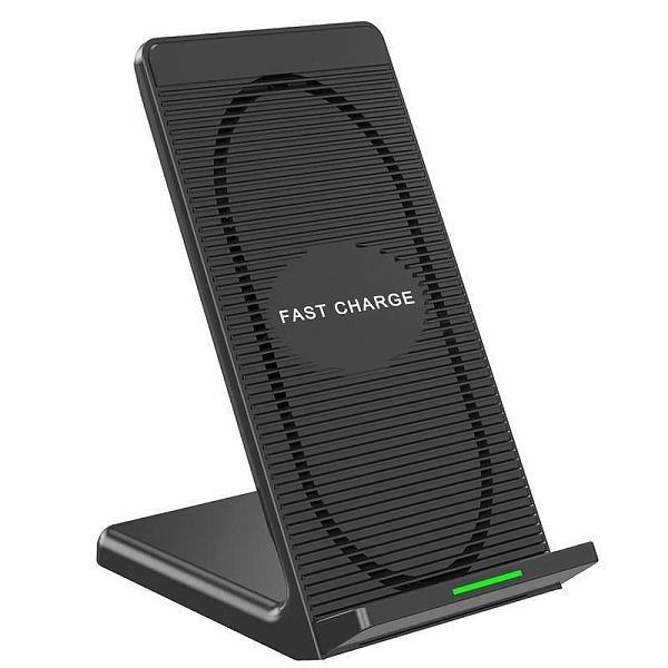 Fast Wireless Charger with Wind Fan 2 Coil Charging Stand For iphone X 8 Sumsang