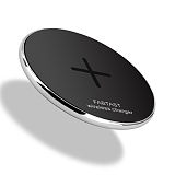 9V Fast Wireless Charger Alloy Metal Wireless Charging Pad For iPhone X Samsung