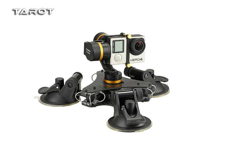 Tarot ZYX T-DZ 3-Axis Metal Camera Gimbal Stabilizer Car Mounted PTZ TL3T03 for GOPRO HERO 3/3+/4 Action Sport Camera