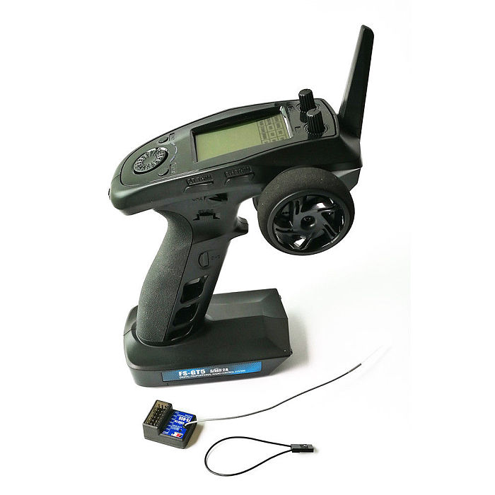 Flysky FS-GT5 2.4G 6CH Transmitter w/ FS-BS6 Receiver Built-in Gyro for Car Boat