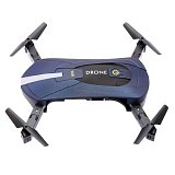 QWinOut Upgraded version JY018 WIFI Quadcopter With 200W WIFI 120 Degrees Wide Angle Camera Foldable Arm Altitude Hold RC Mini Quadcopter Selfie Pocket Drone Royal Blue Color