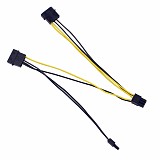 XT-XINTE Power Supply Cable 8Pin to Dual Large 4Pin CPU Adapter Cable for PC 4+4pin Power cables Wire for Miner Bitcoin Mining