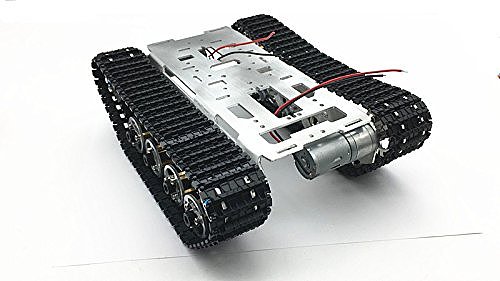FEICHAO Smart Robot Car Chassis Kit Aluminum Alloy Big Tank Chassis with Motors for DIY Remote Control Robot Car Toys