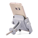Bicycle Cycling Screw Fixed Phone Holder Mount 360 Horizontal Rotation Aluminum Alloy for 4 -6.6  Cellphone Iphone Samsung