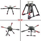 JMT X4 460mm 560mm Carbon Fiber Foldable Frame with Non-foldable Landing Skid for RC Helicopter