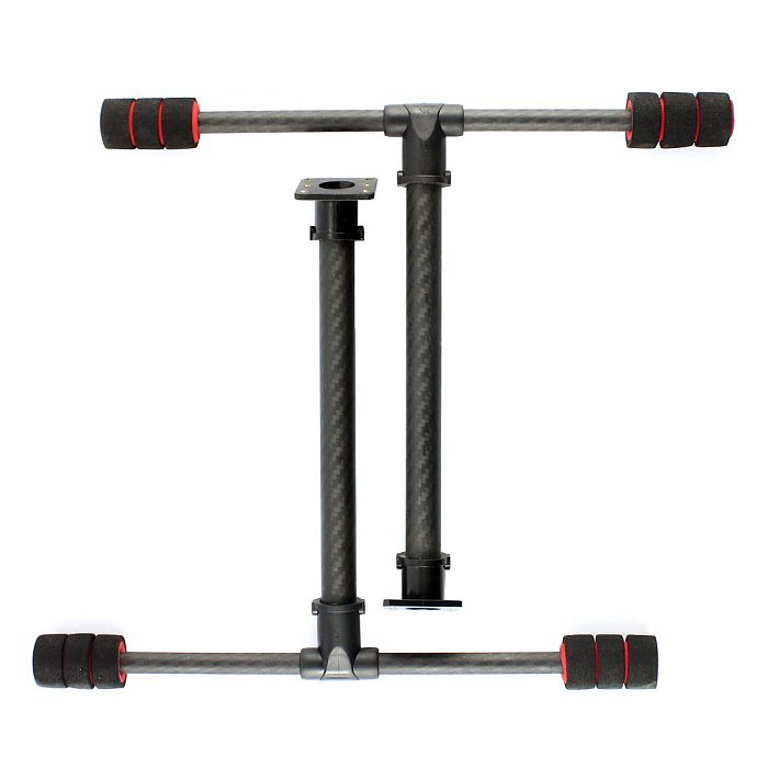 JMT X4 460mm 560mm Carbon Fiber Foldable Frame with Non-foldable Landing Skid for RC Helicopter