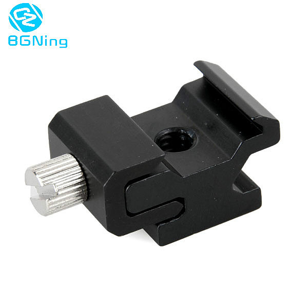 BGNING Metal Camera Flash Hot Shoe Mount Adapter with 1/4 Screw Adapter Seat Block to Flash Bracket Holder for Camera Tripod