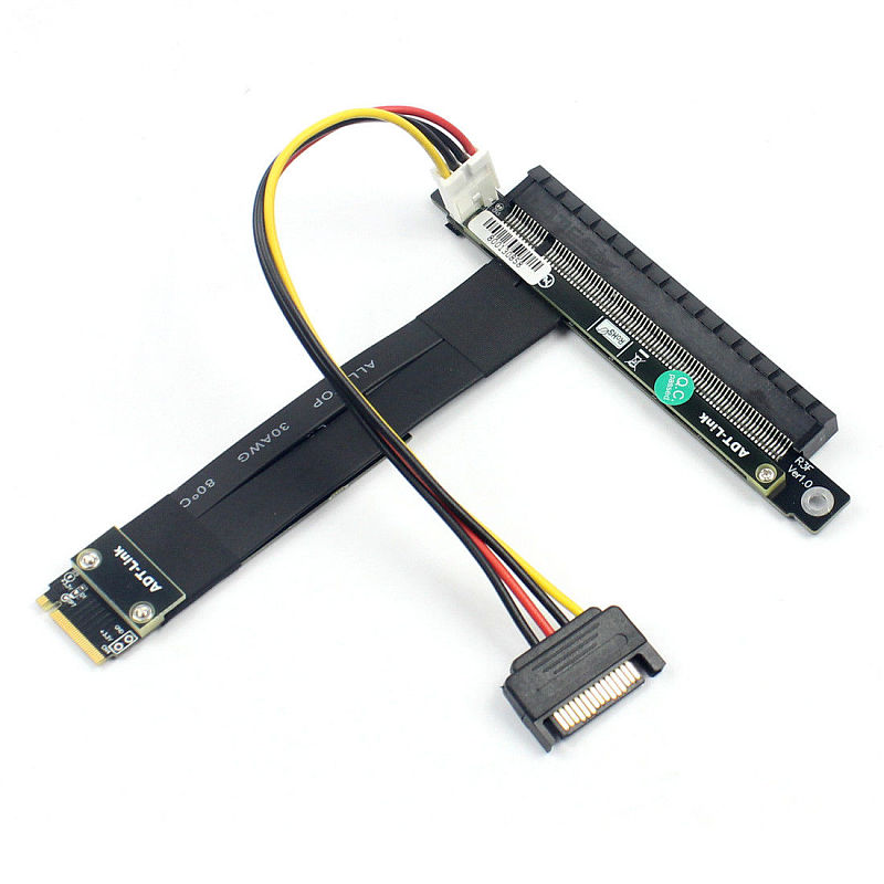 M2 NGFF NVMe Interface Extension Cable PCIe x16 Graphics Card Built-in Adapter