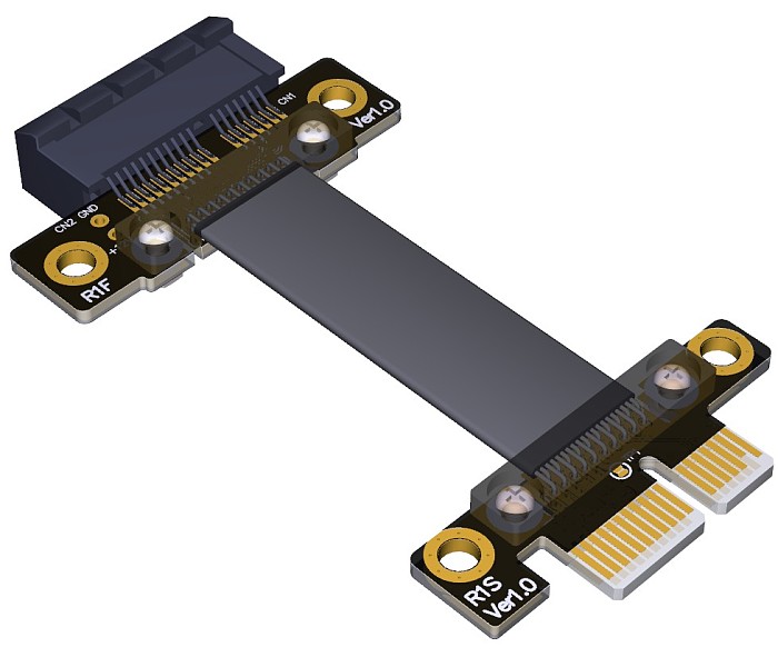 XT-XINTE PCIe3.0 X1 Extension Cable PCI-E for Data Acquisition Card Wireless Network Card