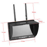 LS-5802D 5.8G FPV DVR 7 inch Handheld Screen For RC Model Racer Drone Quadcopter