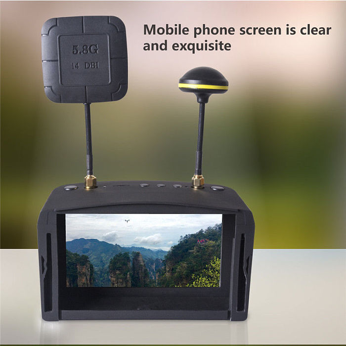 LS-800D FPV Goggles 5.8G 40CH 5Inch Video Headset HD DVR For RC Model Racer