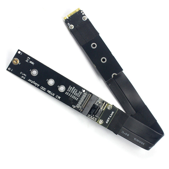 XT-XINTE M.2 NVMe SSD SSD Extension Cable M2 Supports PCI-E 3.0 x4 Full Speed 32G\bps