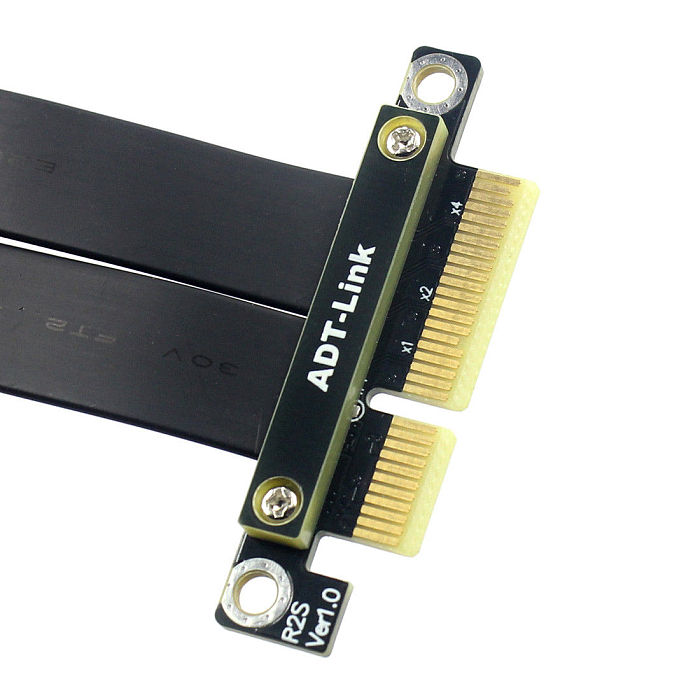 XT-XINTE PCI-E X4 Extension Adapter Cable PCIe 3.0 Extender Cord 10CM For PC Computer