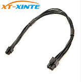 XT-XINTE Mini Small 6 Pin to PCI-E 6PIN Graphics Video Card Power Cable Cord 30cm Video Card Connector for Mac G5 for Mac Pro