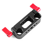 BGNING DLSR Camera Cage Kit 15mm Rod Rig Clamp Double Holes 1/4 3/8 Thread Telephoto Lens Holder Support Rail Photography System