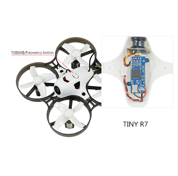 LDARC Q25G2H+199C Combo 5.8G 25mW 16CH FPV VTX & 800TVL 150 NTSC Mini Camera & Canopy for DIY Tiny R7 Whoop Inductrix Drone