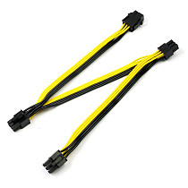 XT-XINTE PCI-E PCIe 6Pin Female to 3 6P Male PCI Express Extension Cable Power Supply 20cm for Graphics Video Card Adapter Miner