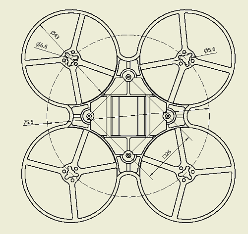 75mm whoop frame online