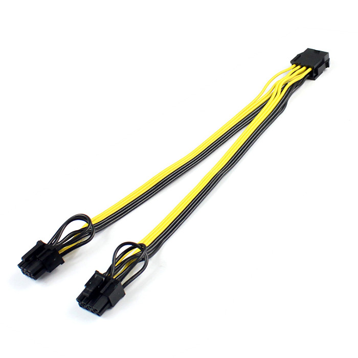 CPU8 pin transfer card dual 8pin CPU8P Female to double 6 +2 pin  CPU8P (4 +4) transfer card