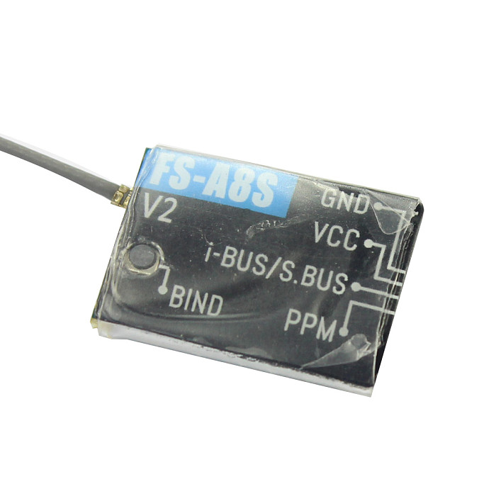 Flysky FS-A8S 2.4G 8CH Mini Receiver w/ PPM Output For RC Helicopter Quadcopter