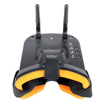 XT-XINTE New Mini FPV Goggles 3 inch 480 x 320 Display Double Antenna 5.8G 40CH Built-in 3.7V 1200mAh Battery for Racing Drone Models