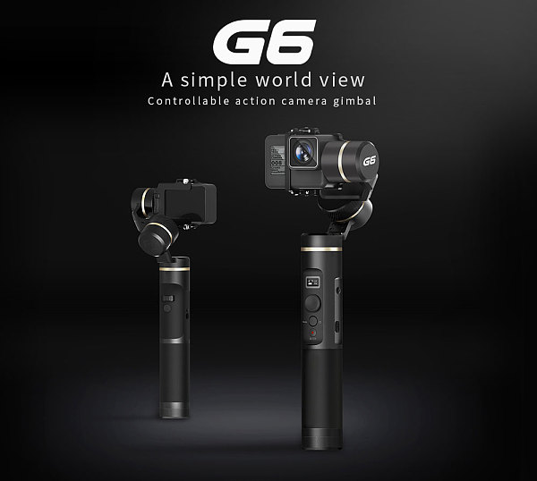 Feiyu G6 Waterproof Handheld Gimbal Action Camera Wifi + Blue Tooth OLED Screen Elevation Angle for Gopro Hero 6 5 Sony RX0 Cam