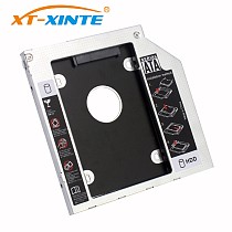 XT-XINTE 9mm SATA 3.0 Interface 2.5 Inch Hard Drive Bracket SSD Adapter Optibay HDD Caddy DVD CD-ROM Enclosure Adapter Case for Laptop PC