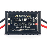 HENGE 12A UBEC For 3-6S Lipo Battery RC ESC Speed Controler FPV Racing Drone Quadcopter
