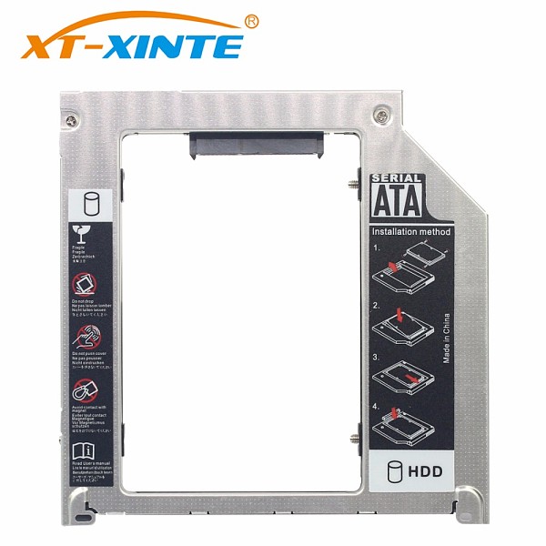 XT-XINTE 9.5mm SATA to SATA 3.0 SSD Adapter Spport sata3 HDD Hard Disk Drive Bracket 2.5 inch Mount for Apple MacBook Pro iMac Laptop