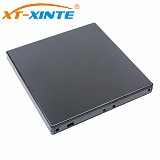 XT-XINTE USB2.0 External SSD Hard Disk Enclosure Case 9.5mm DVD-RW Drive Case Kit for Laptop WindowXP/2003/Vista/Win7/Linux/Mac 10 OS