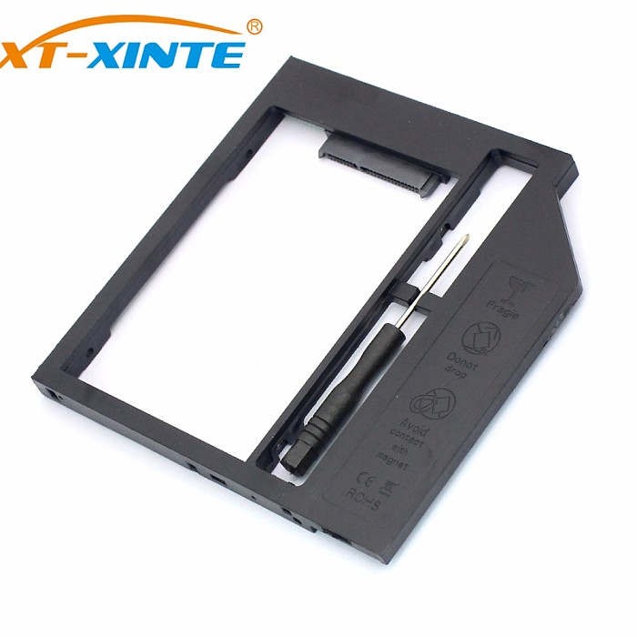 XT-XINTE 9mm Utrl Light SATA 3 TO SATA 3 Adapter Stand HDD Hard Disk Drive Enclosure Holder Mount Bracket for Laptop PC Computer