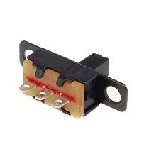 5V 0.3 A Mini Size Black SPDT Slide Switch for Small DIY Power Electronic
