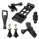 6 in 1 CNC Aluminum 20mm Side Rail Mount Set with screws Wrench for Gopro Xiaoyi Gitup Action Camera