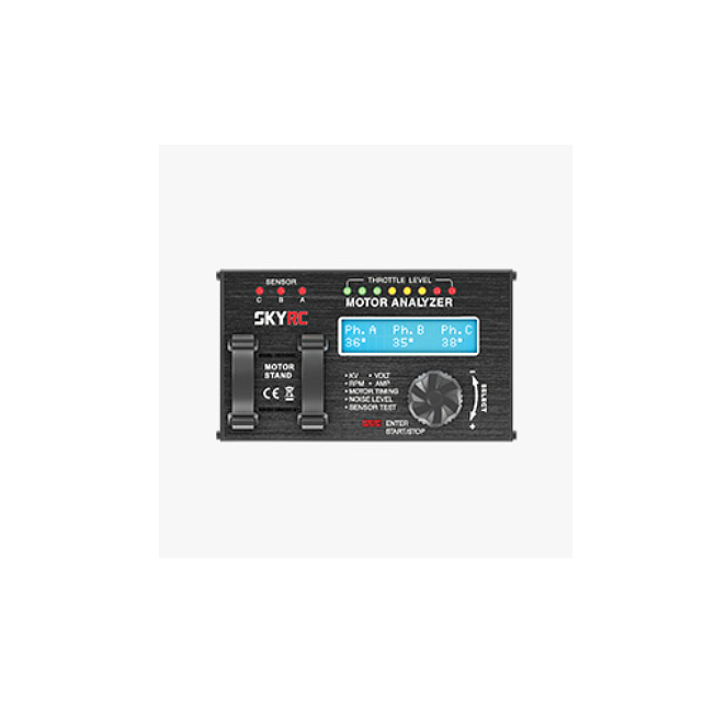 Brushless Motor Analyzer with LCD Display Screen LED Indicators for KV Voltage RPM AMP Motor Timing Tester RC Car Spare Parts