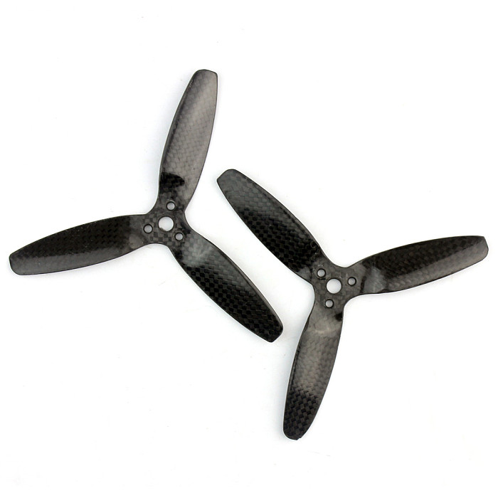 1 Pair 5042 Main 3-Blade Propeller Rotor Carbon Fiber Propellers Parts for Parrot Bebop Drone 3.0