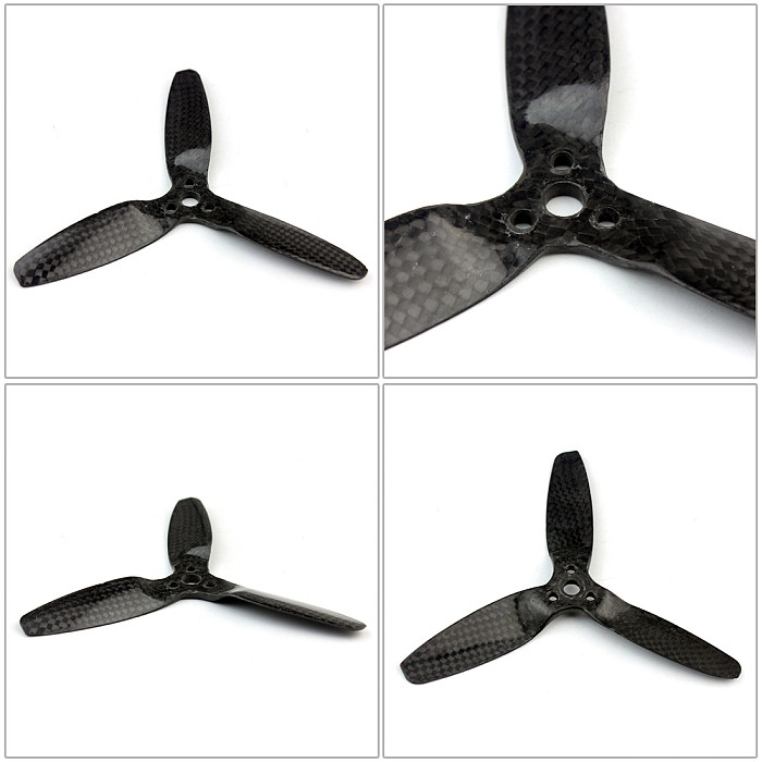 1 Pair 5042 Main 3-Blade Propeller Rotor Carbon Fiber Propellers Parts for Parrot Bebop Drone 3.0