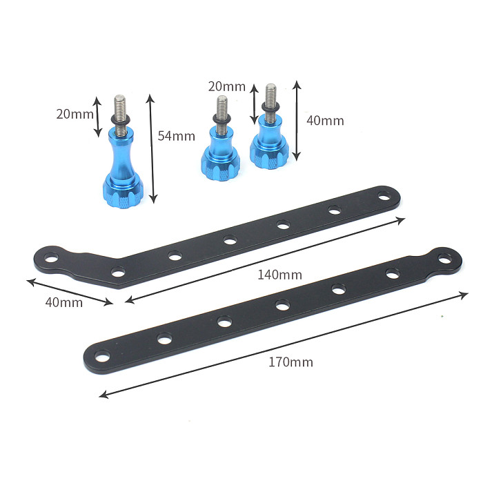 Aluminum 3 Way Selfie Stick Extension Arm & Mini Tripod Mount 360 Degree Rotation for Gopro Hero 13 5 4 3 3+ SJCAM Xiaoyi Camera
