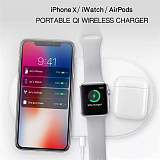 3 in 1 Wireless Charger For iPhone X For iWatch 2 3 Fast Charger Pad For Samsung Note 8 S8Plus S7Edge S9 Charger for AirPods