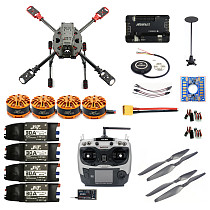 DIY 2.4GHz 4-Aixs RC Drone 630mm Frame Kit APM2.8 Flight Controller with AT9S TX RX Brushless Motor ESC Altitude Hold Quadcopter