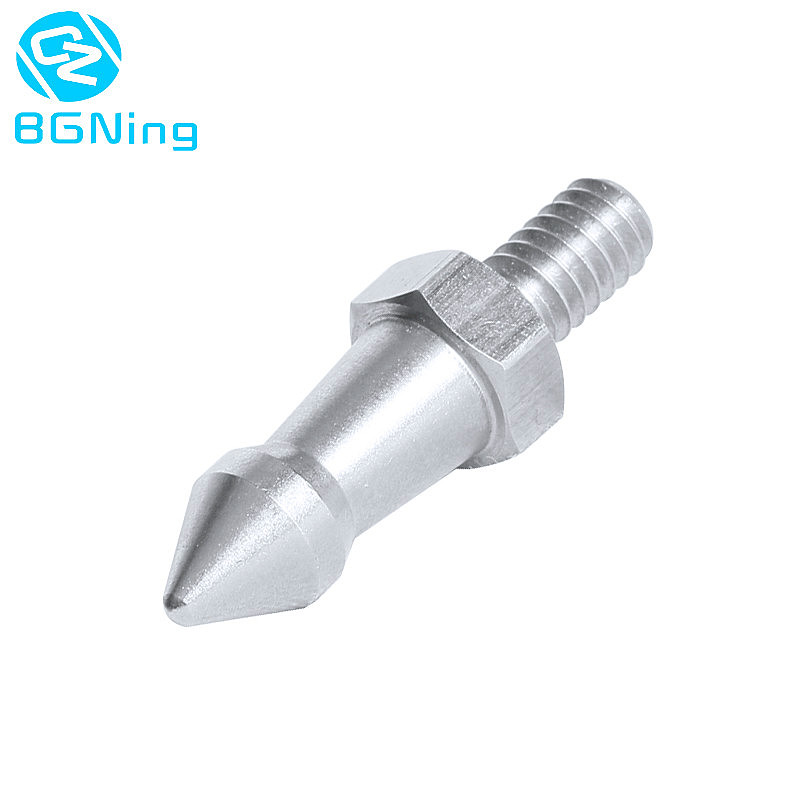 BGNING 1x Stainless Steel 1/4  Foot Screw Camera Short Spike for Tripod Monopod Benro SLR DSLR Accessories