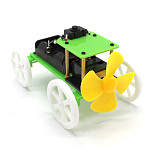 Feichao U Design DIY Wind Power Vehicle Car Handmade Science Experiments Model Kit Gadget Education Toys for Children Kids