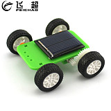 Mini Solar Power Toy DIY Car Kit 4WD Vehicle Puzzle IQ Hobby Gadget Assembled Science Model Toys for Children Funny Gift