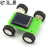 Mini Solar Power Toy DIY Car Kit 4WD Vehicle Puzzle IQ Hobby Gadget Assembled Science Model Toys for Children Funny Gift