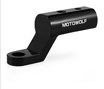 MOTOWOLF Motorcycle Modified Extension Bracket Mirror Mount Bracket Heightening Widening Extension Rods