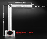 MOTOWOLF Motorcycle Rotating Extended Support Bar Headlight Rearview Mirror Bracket Crossbar Modification Accessories