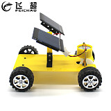 Dual Solar Panel DIY Mini Solar Powered Toy Car Assembly Science Materials Kits Vehicle Model Boy Gift Educational Robot